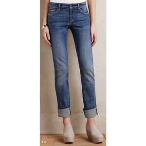 Pilcro (Anthroplogie) | Parallel Selvege Mid-Rise Straight Jeans | Size 27